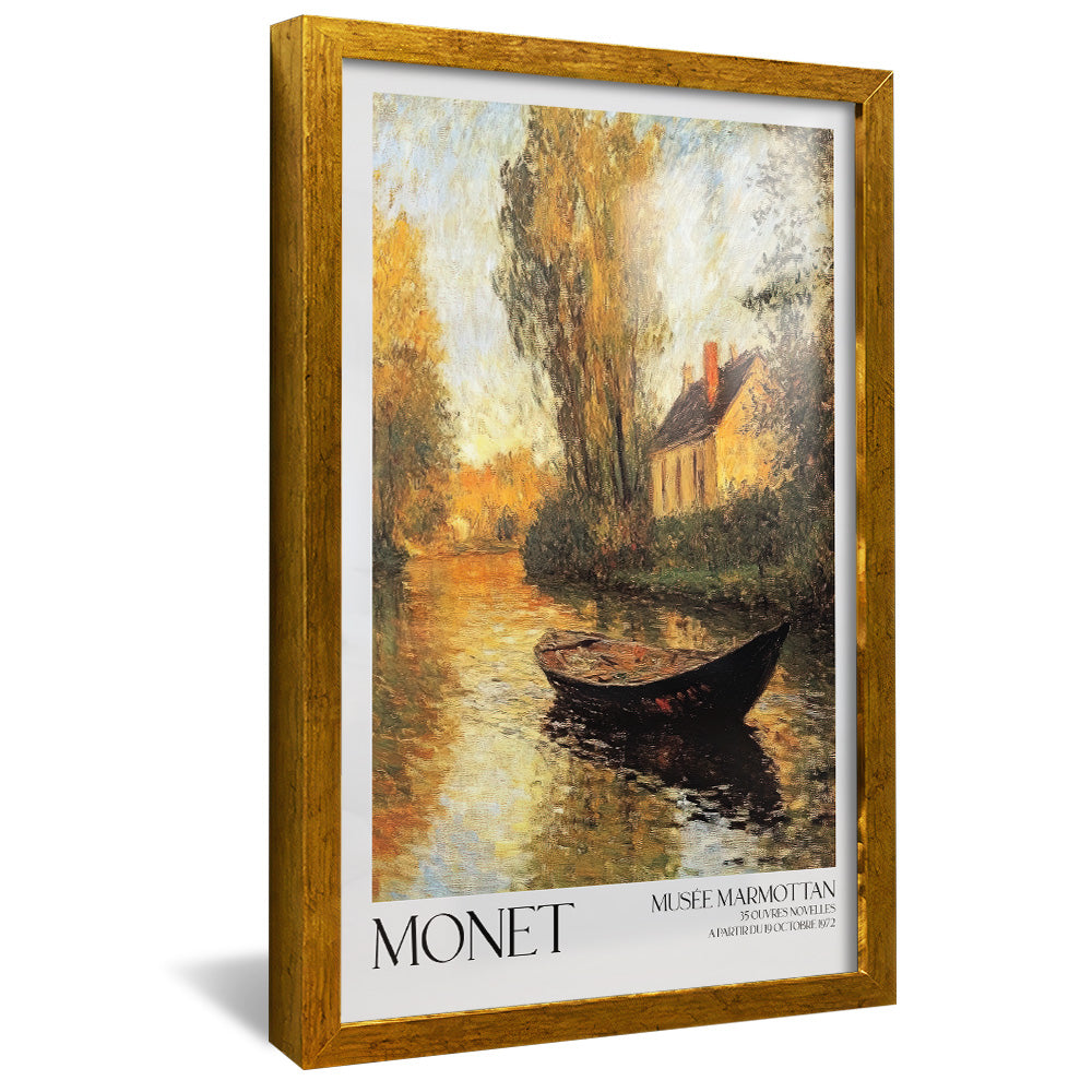 Claude Monet Cottage by the River V450 Canvas