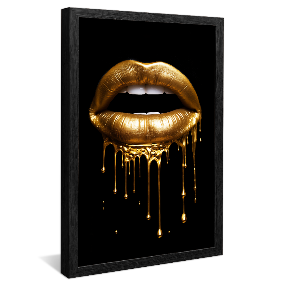 Drips of Gold V935 Canvas