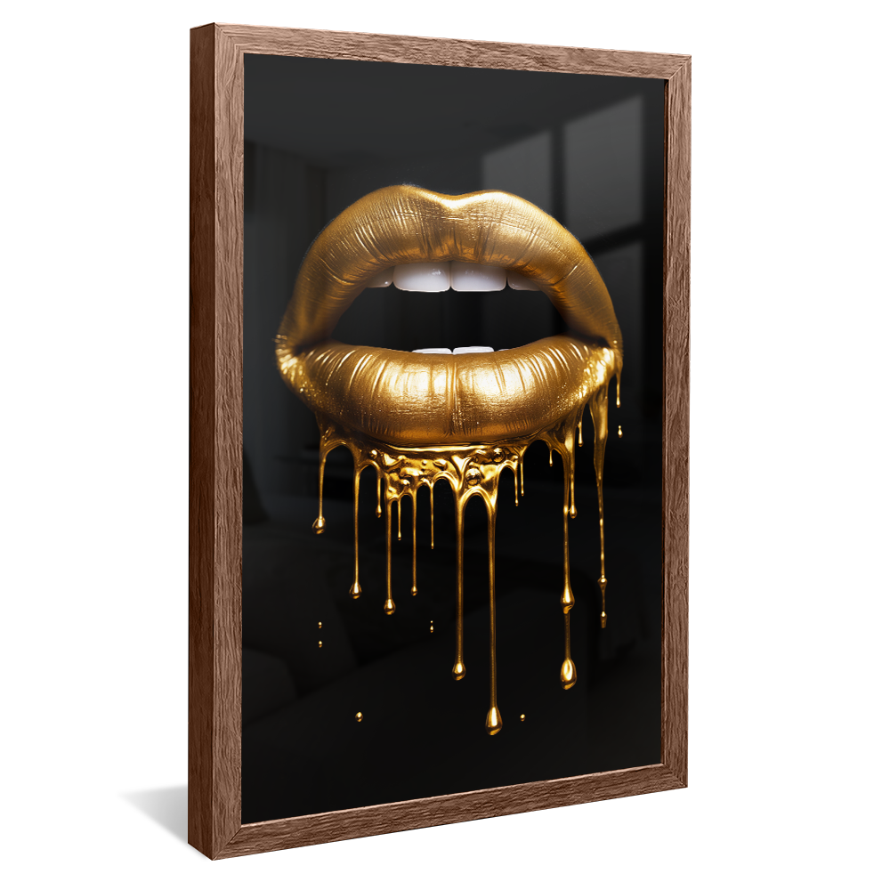 Drips of Gold V935 Canvas