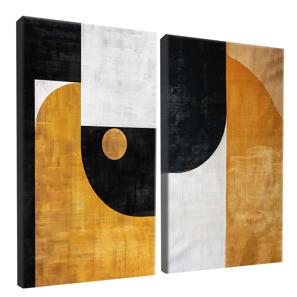 Duo Abstract Canvas Canvas