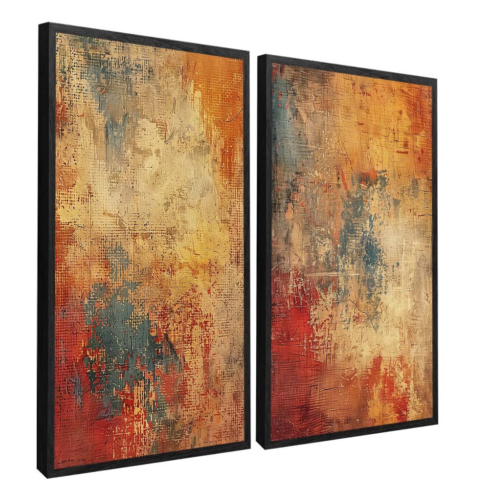 Duo Anger Abstract Canvas