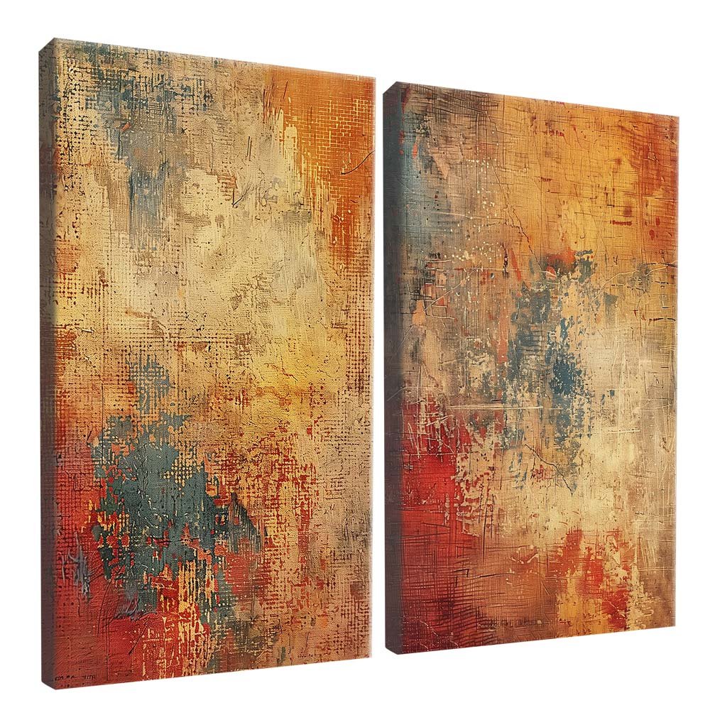 Duo Anger Abstract Canvas