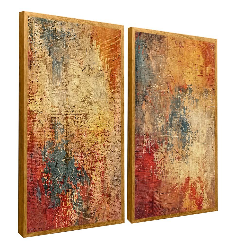 Duo Anger Abstract Canvas