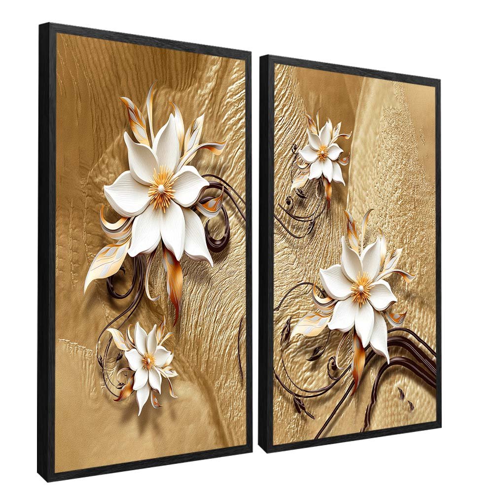 Duo Golden Magnolias V2050 Canvas