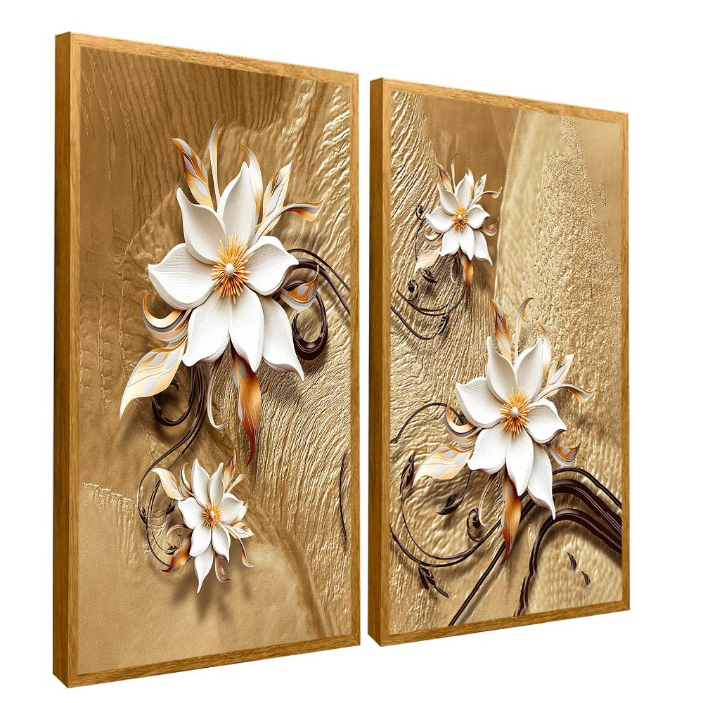 Duo Golden Magnolias V2050 Canvas
