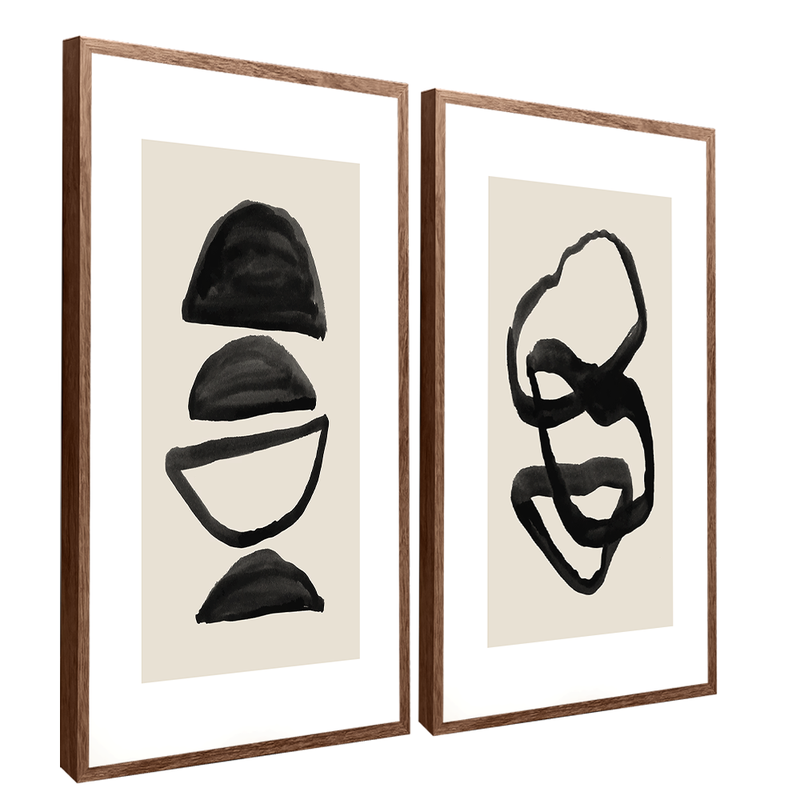 Stones In Lines Canvas V1538