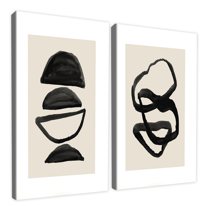 Stones In Lines Canvas V1538