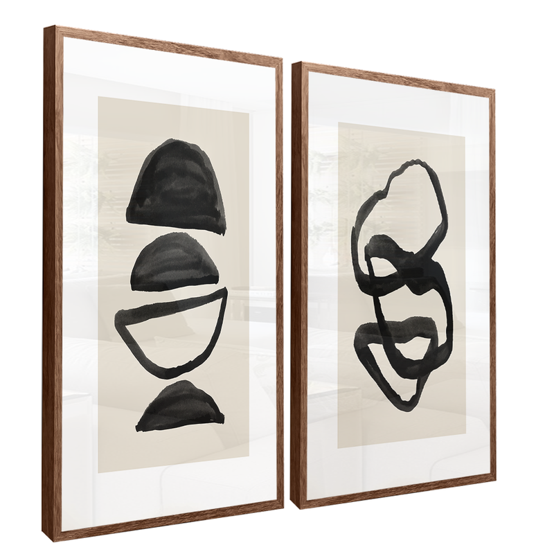 Stones In Lines Canvas V1538