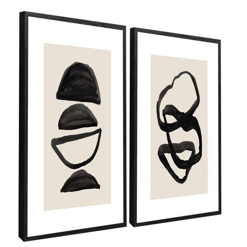 Stones In Lines Canvas V1538