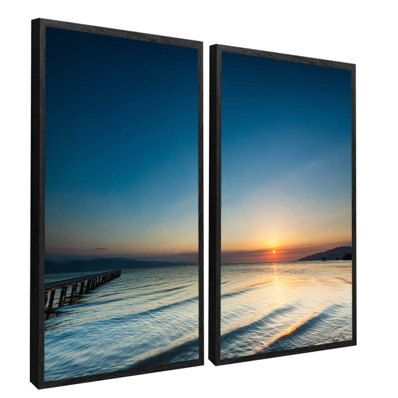 Duo Trapiche and waves Canvas V1620