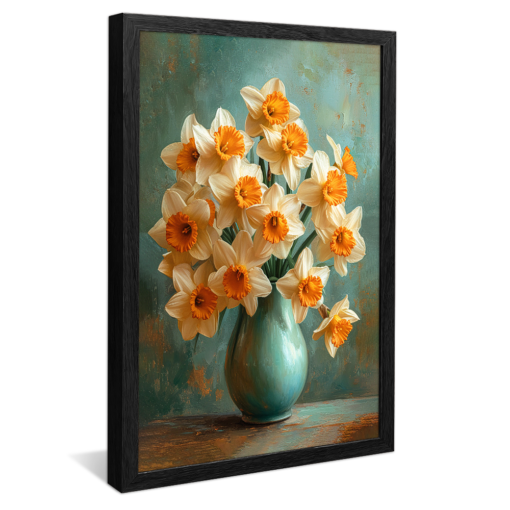 Elegant Flower Vase Painting V1156 Canvas
