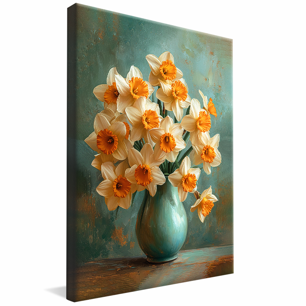 Elegant Flower Vase Painting V1156 Canvas