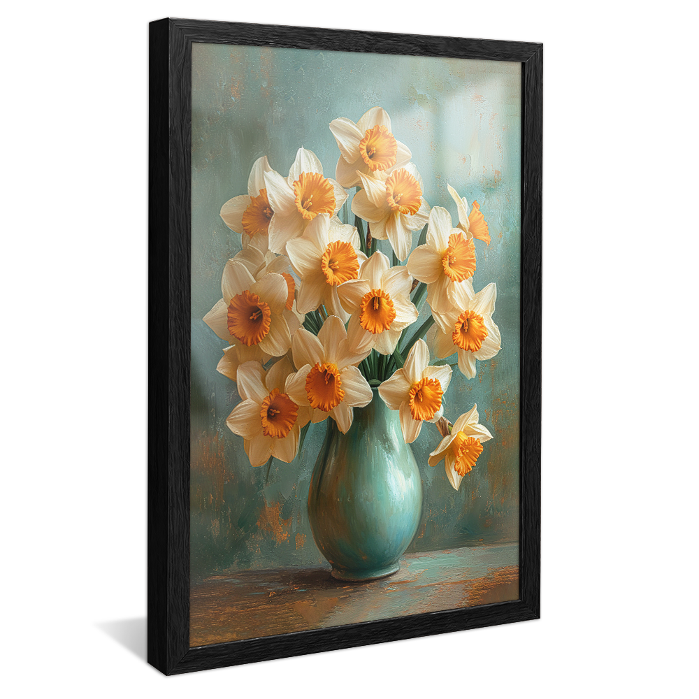 Elegant Flower Vase Painting V1156 Canvas