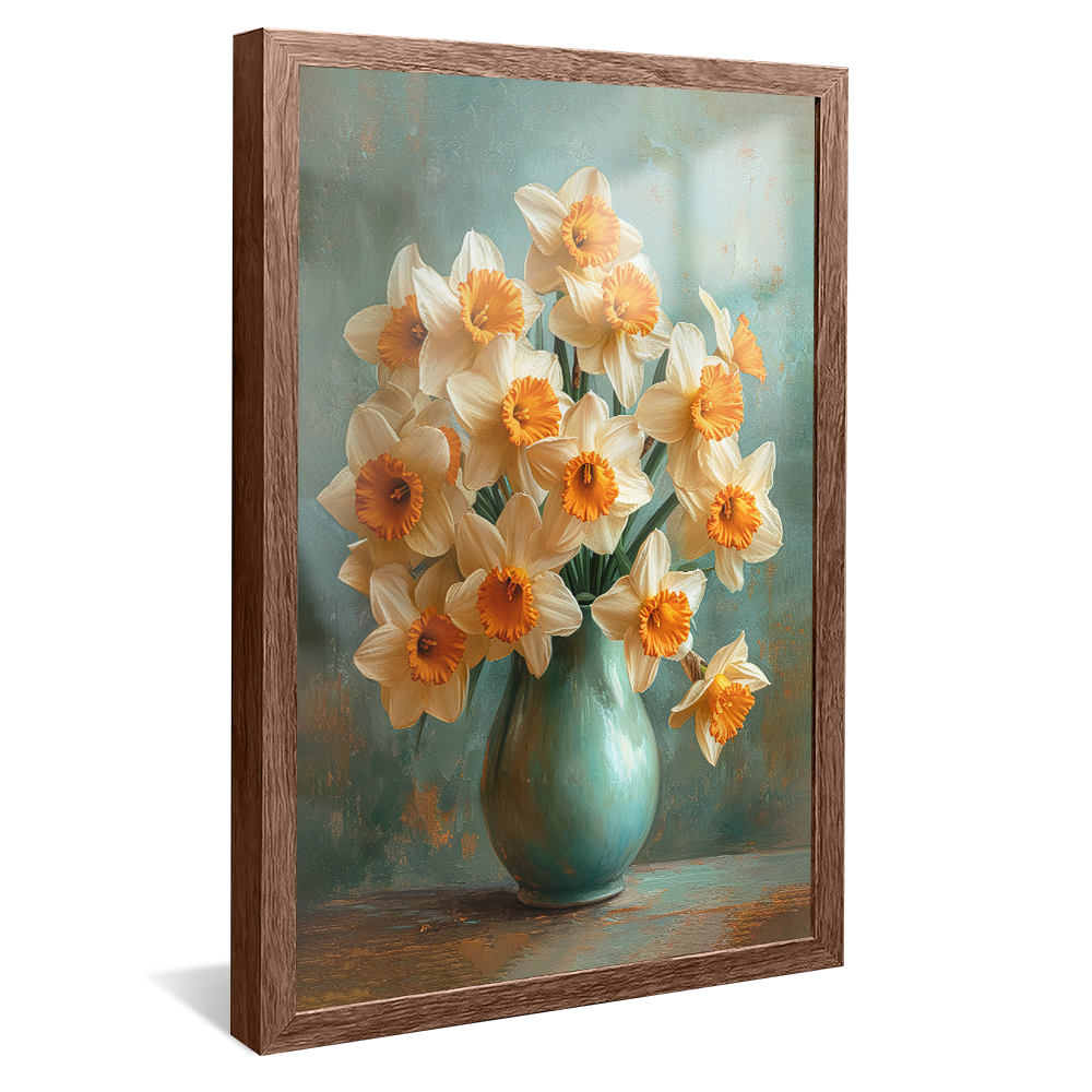 Elegant Flower Vase Painting V1156 Canvas