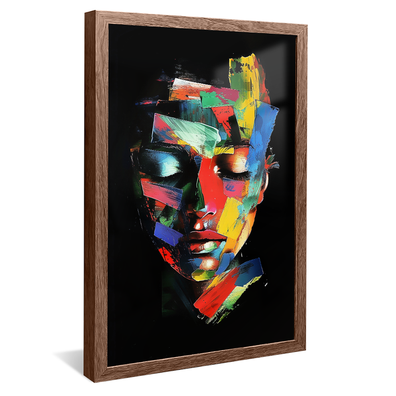 Face in Brushstrokes V1237 Canvas
