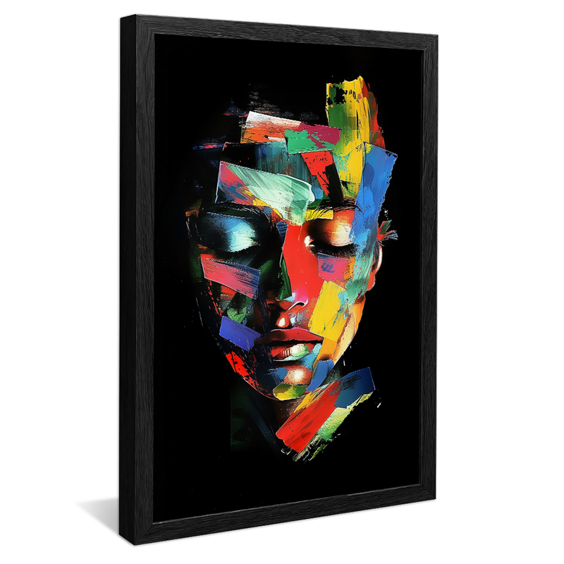 Face in Brushstrokes V1237 Canvas