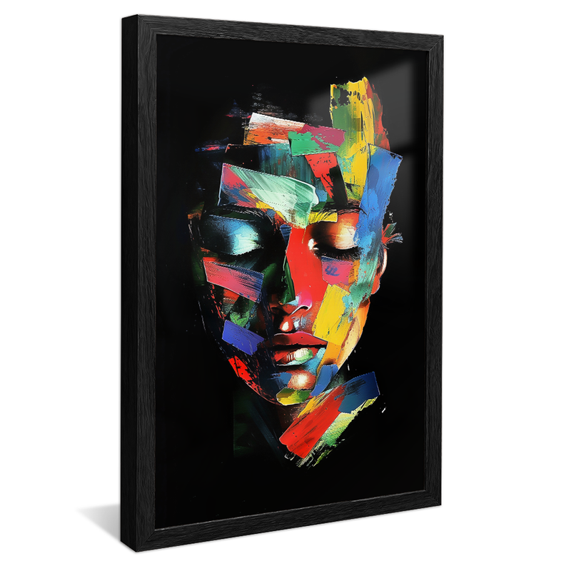 Face in Brushstrokes V1237 Canvas