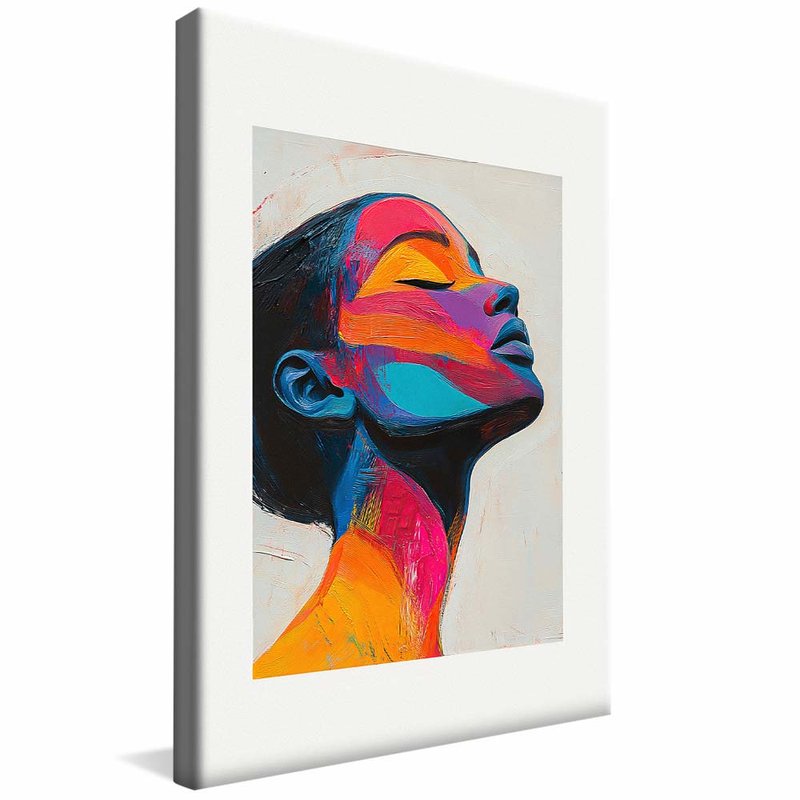 Female in Shapes V2012 Canvas