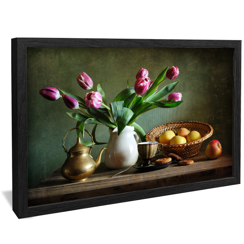 Floral on Table V1596 Canvas
