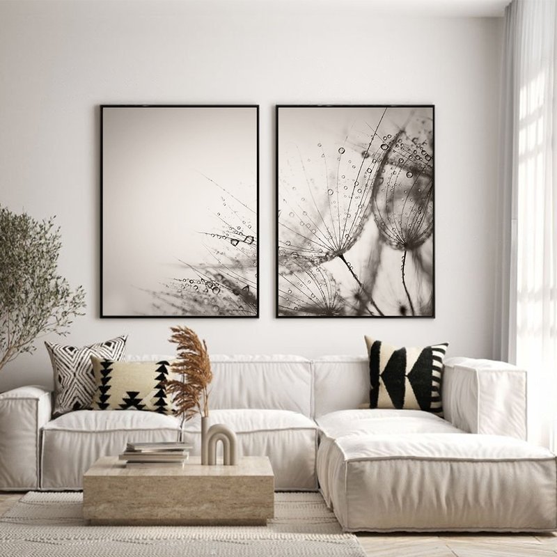 Flowers Lion Tooth Kit with 2 Paintings Canvas