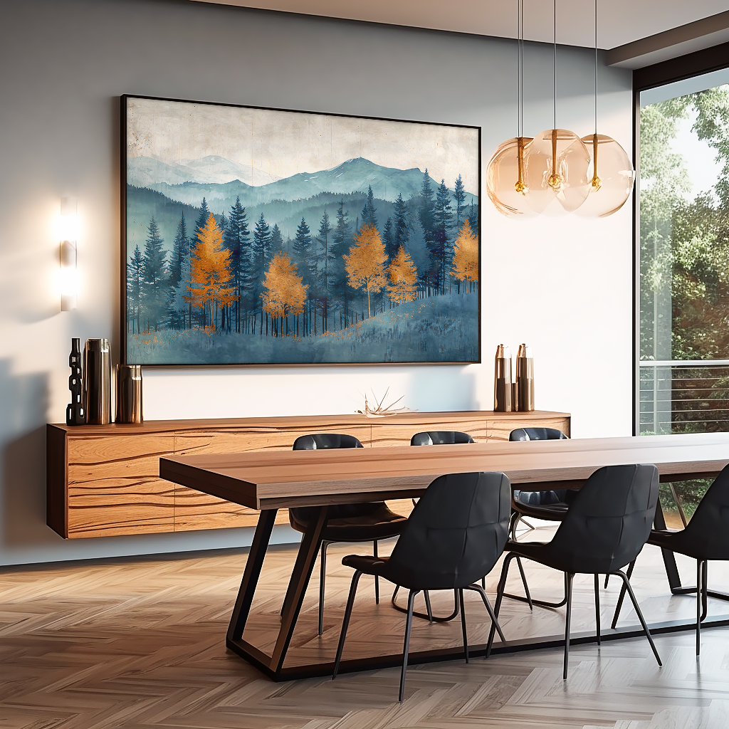 Forest in Blue V1161 Canvas