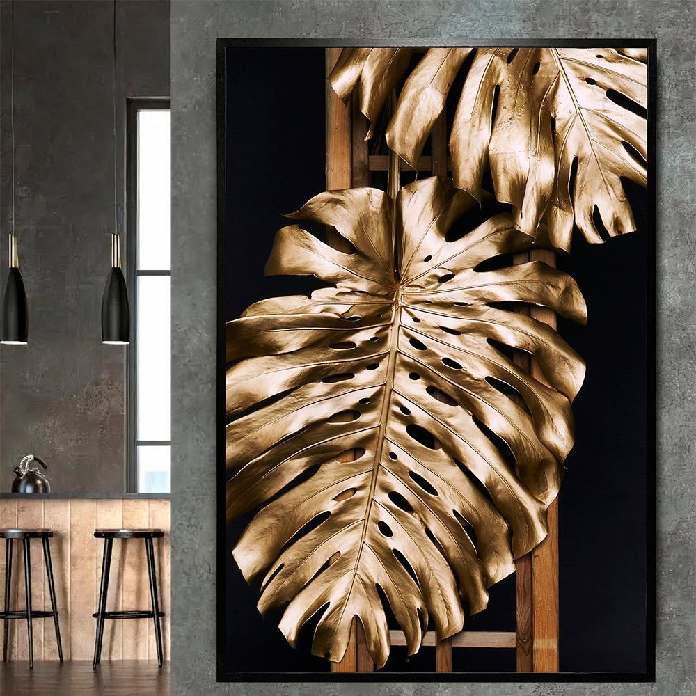 Gold Leaves Canvas