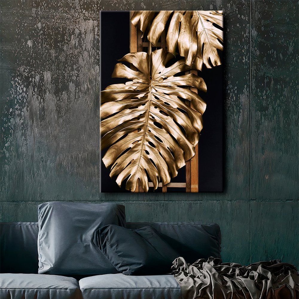 Gold Leaves Canvas