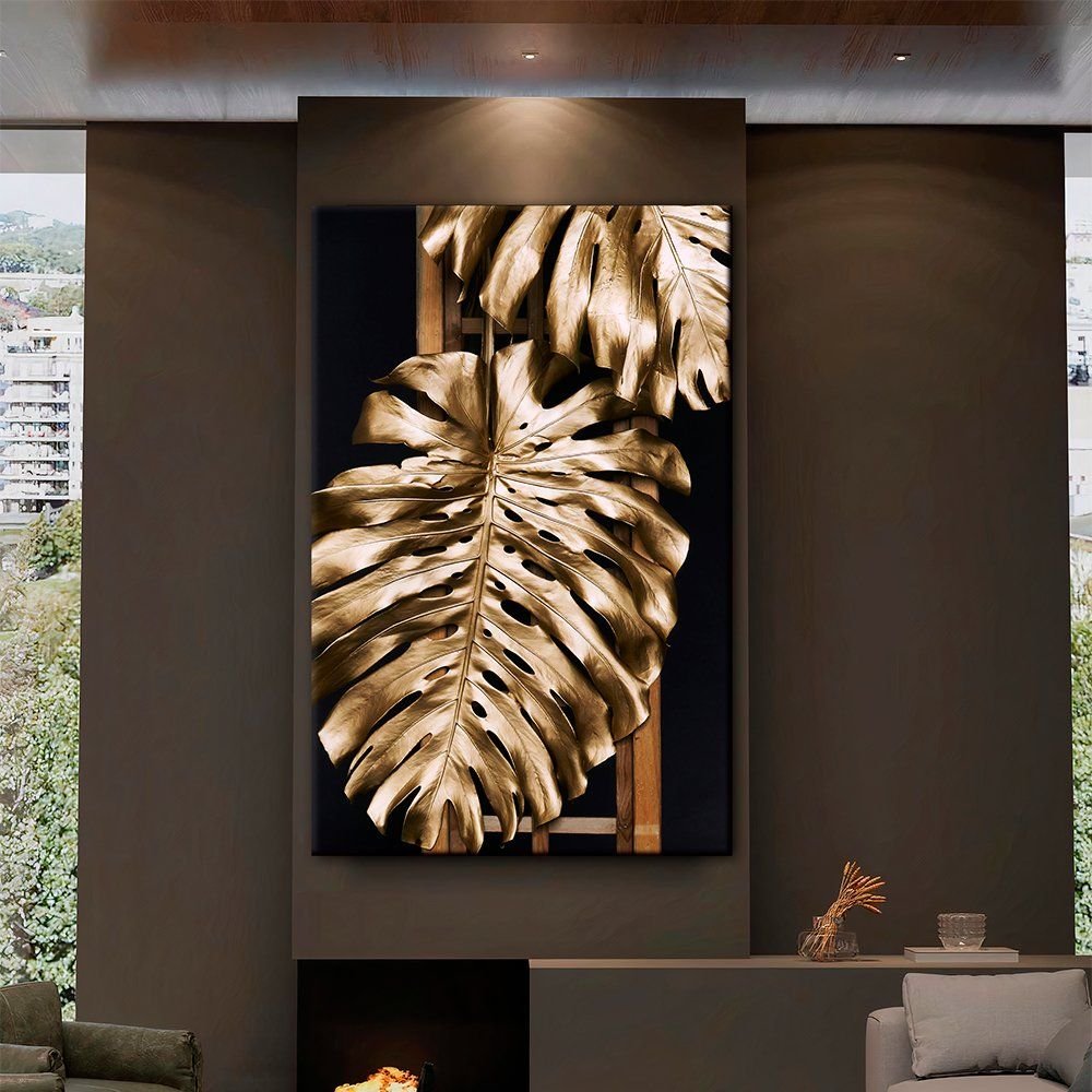 Gold Leaves Canvas