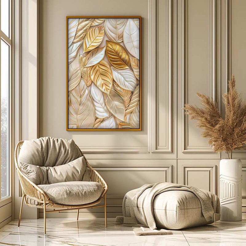 Gold Leaves V1927 Canvas