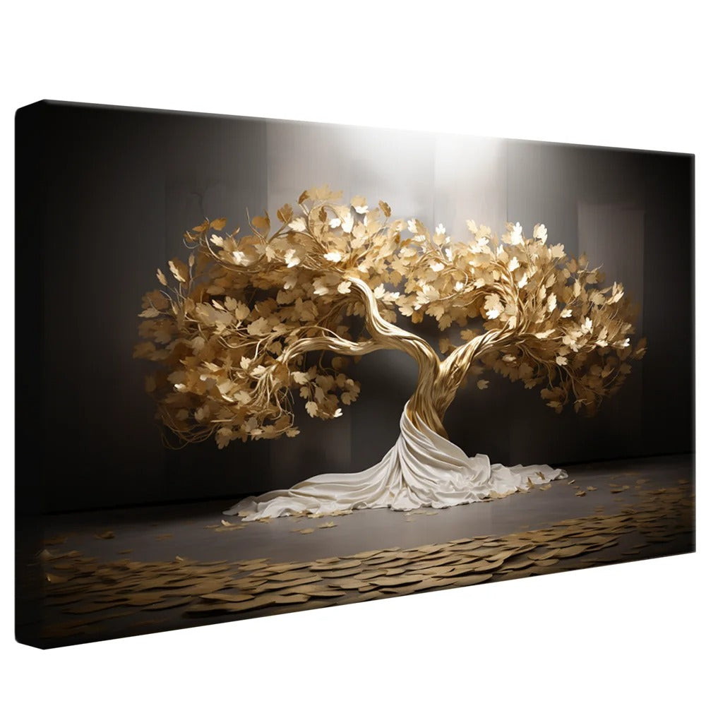 Gold Luxury Tree Canvas V311