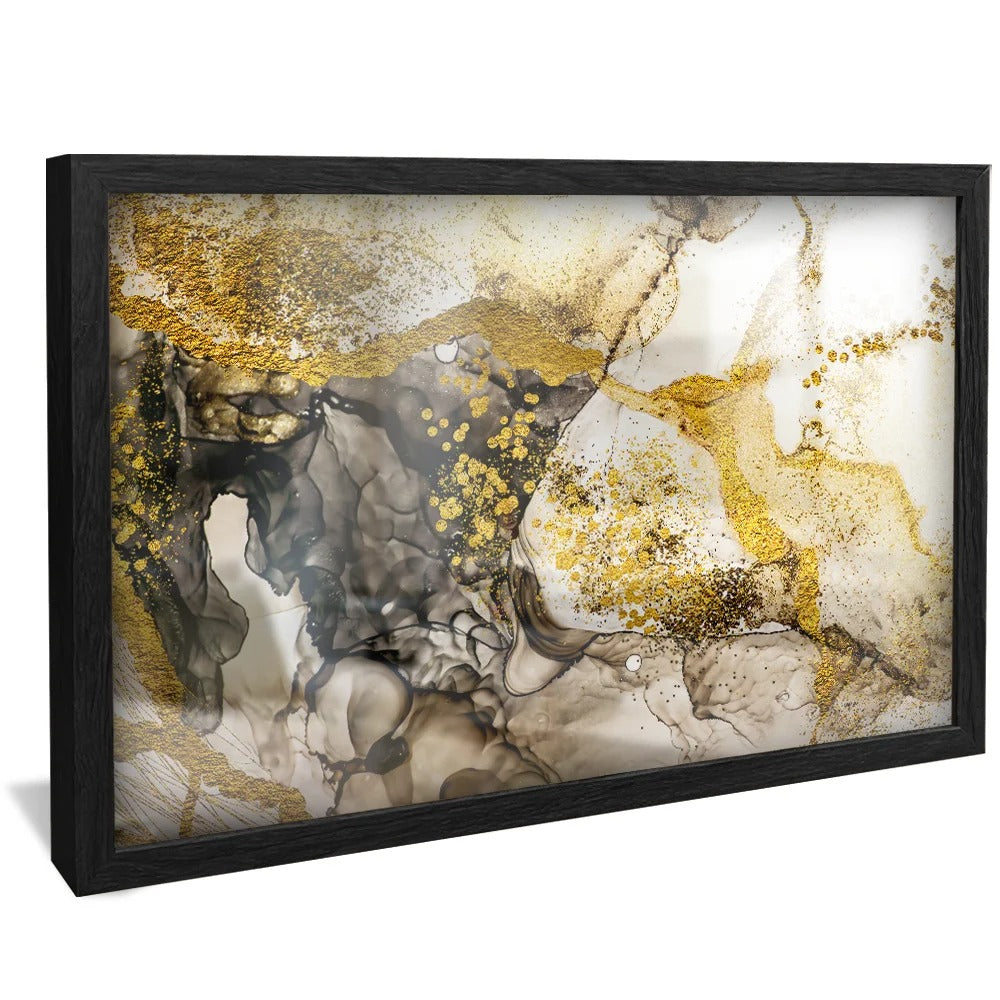 Golden Abstract Painting Canvas V721