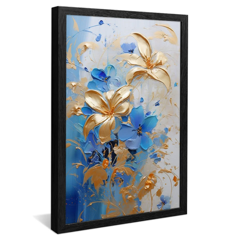 Golden Flowers Canvas V701