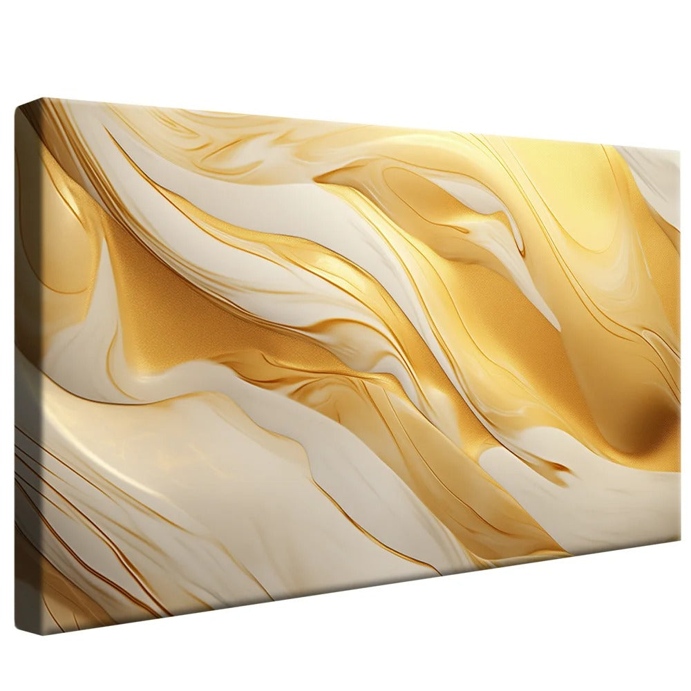 Gold melted in marble Canvas