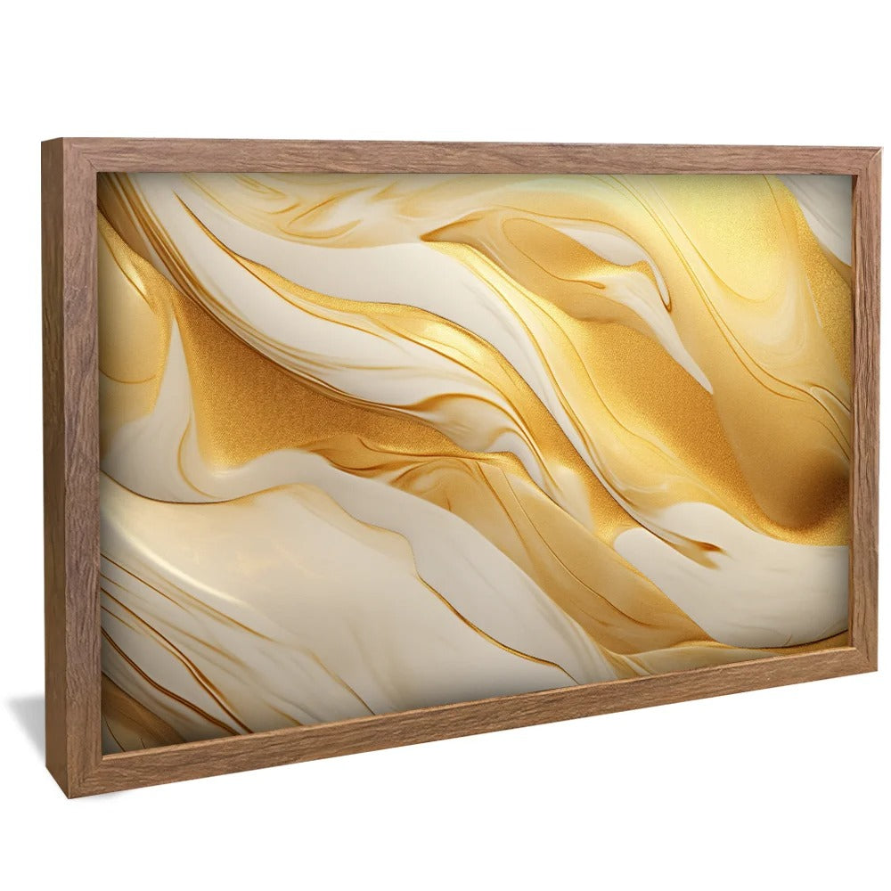 Gold melted in marble Canvas