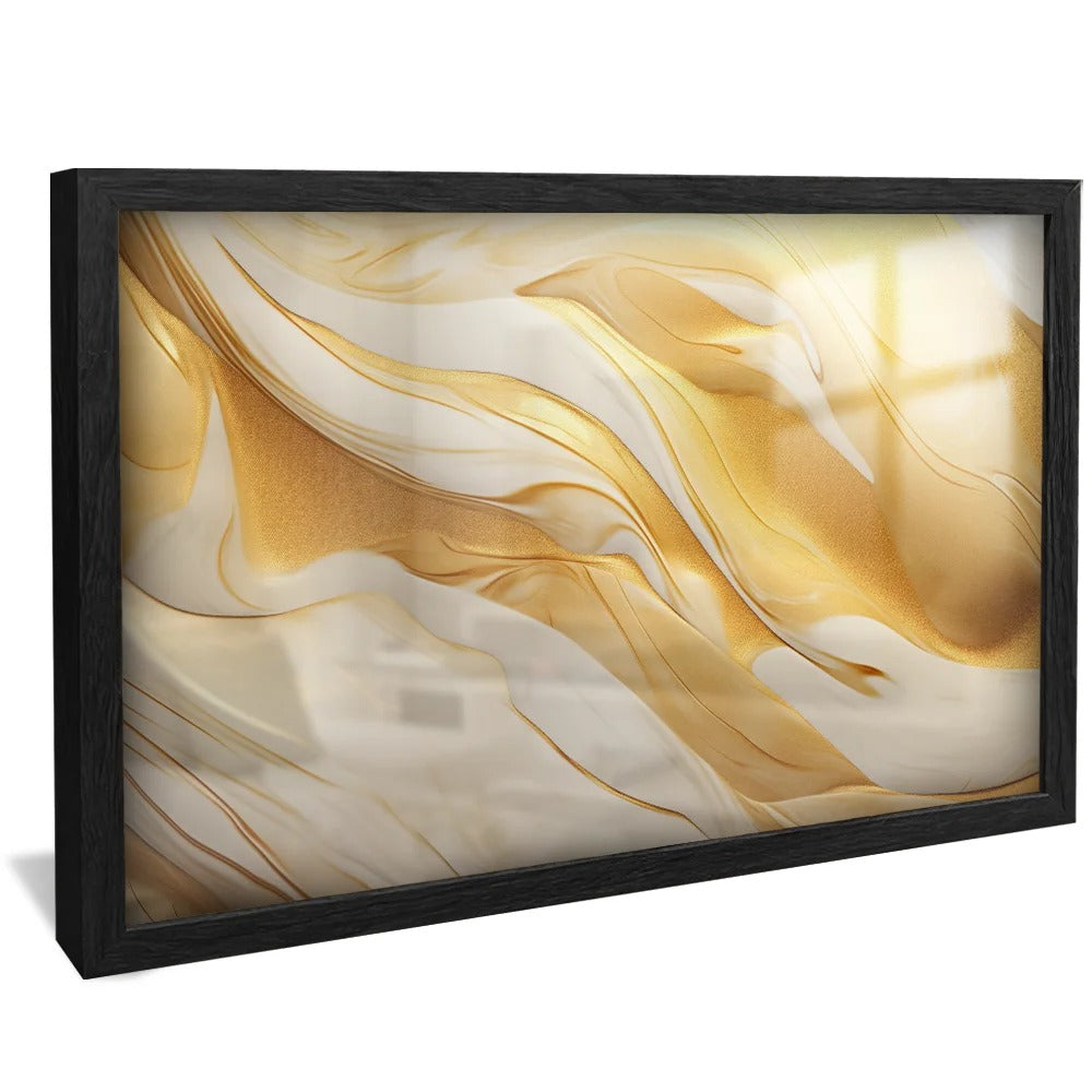 Gold melted in marble Canvas