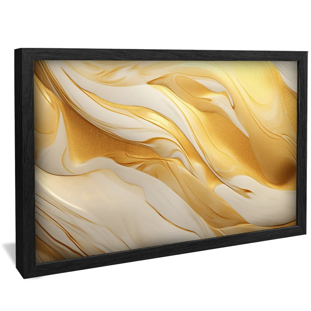 Gold melted in marble Canvas