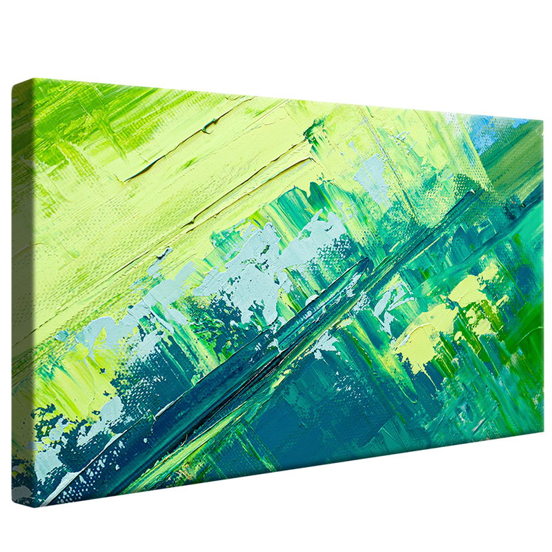 Green Brushstrokes V1529 Canvas