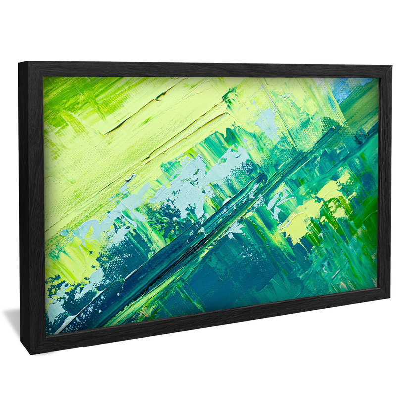 Green Brushstrokes V1529 Canvas