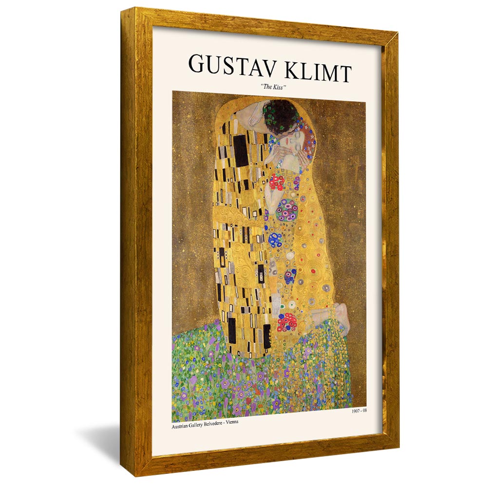 Gustav Klimt The Kiss V2359 Canvas