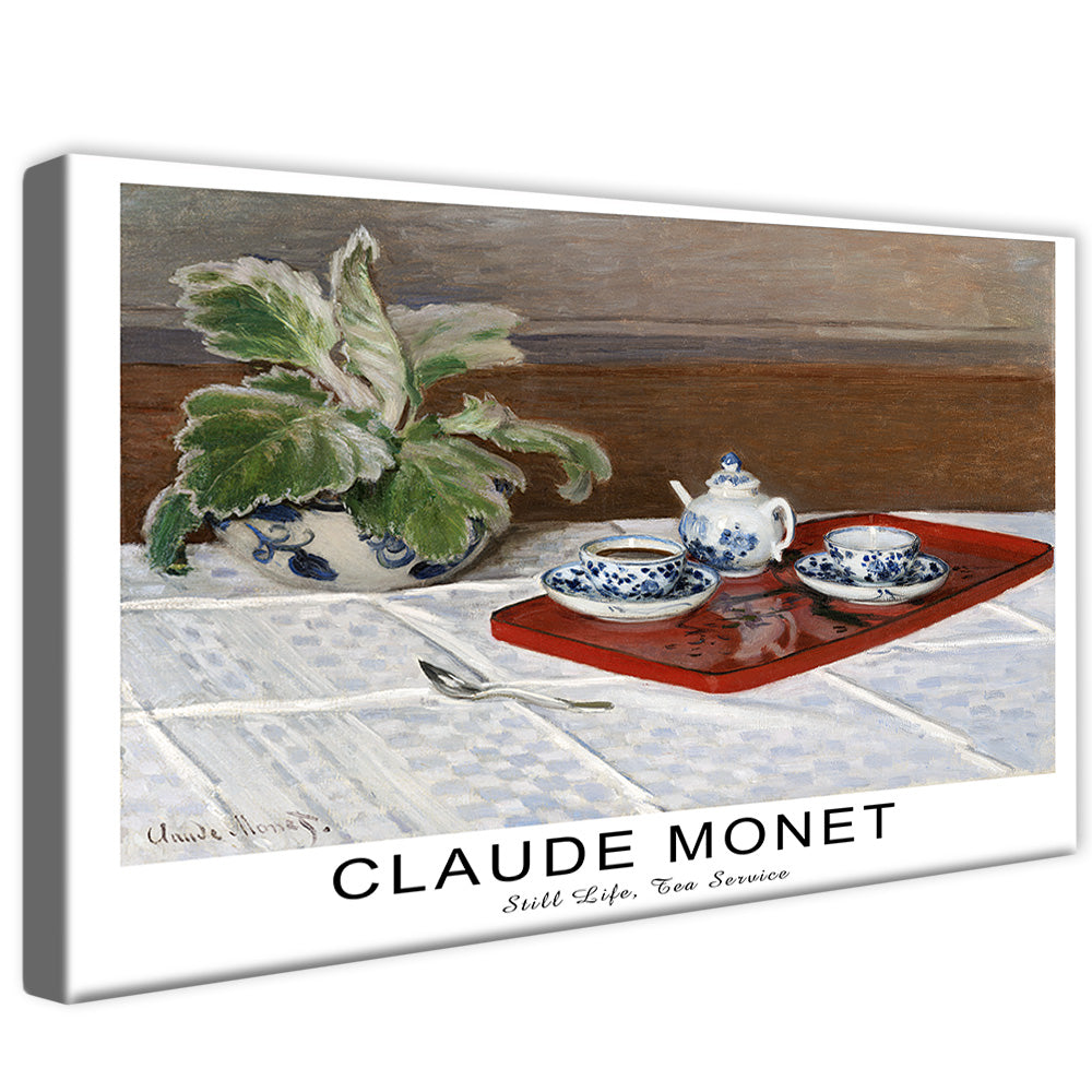 Claude Monet Still Life, Tea Service V2470 Canvas