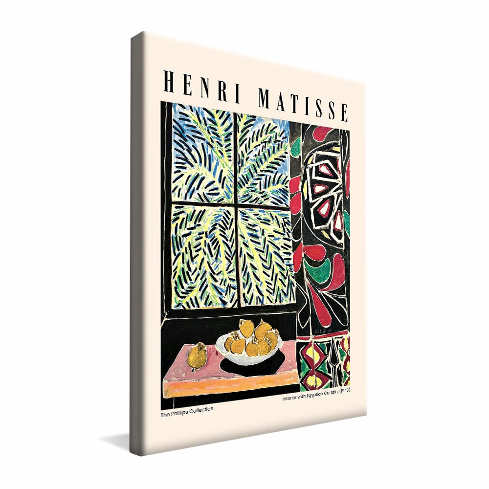 Henri Matisse The Egyptian Curtain 1948 V2366 Canvas