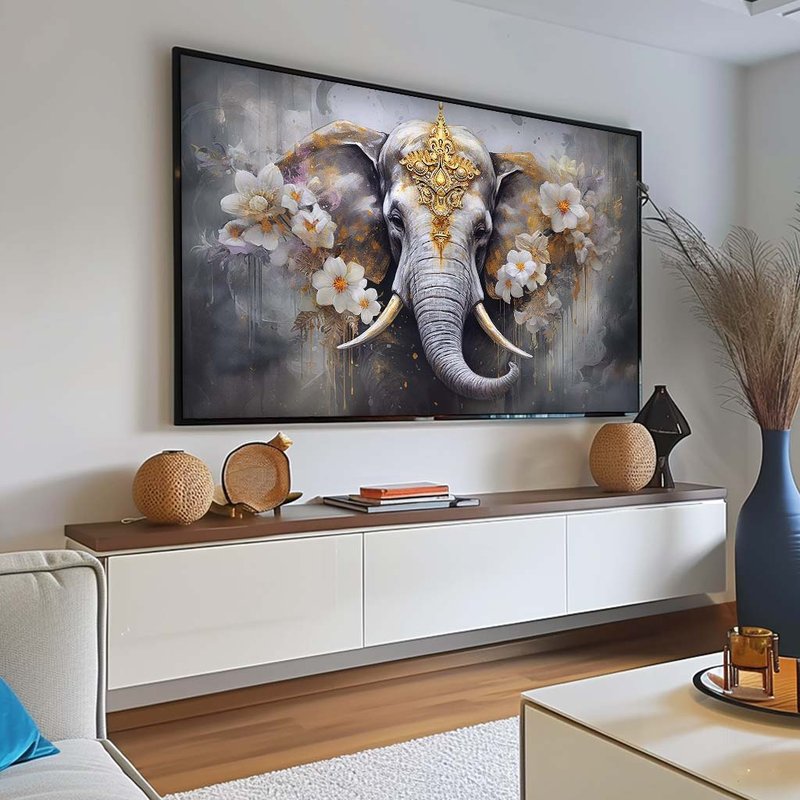 Hindu Elephant V1768 Canvas