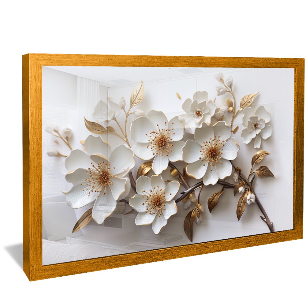 Horizontal Luxury Floral Canvas