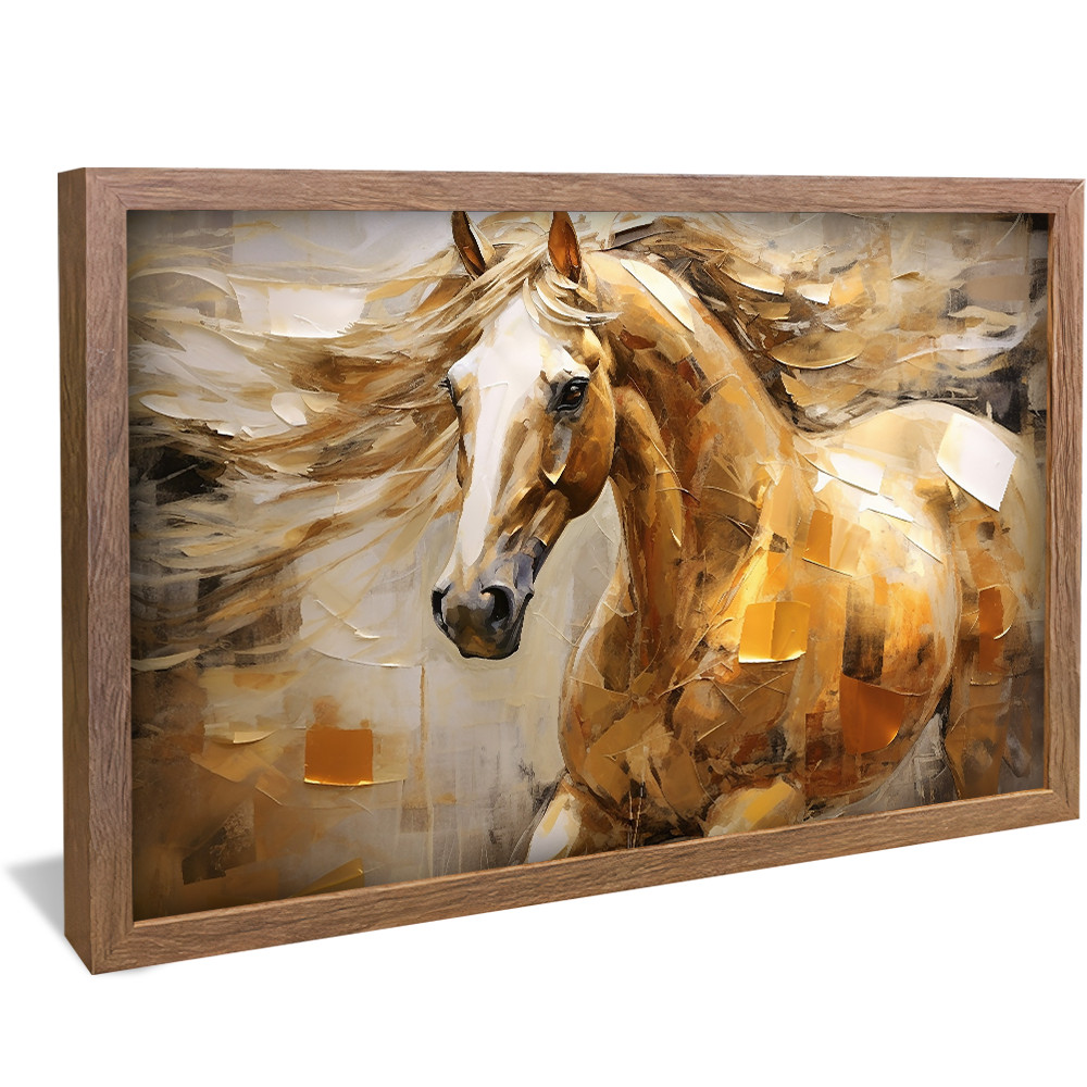 Horse Painting V41 Canvas