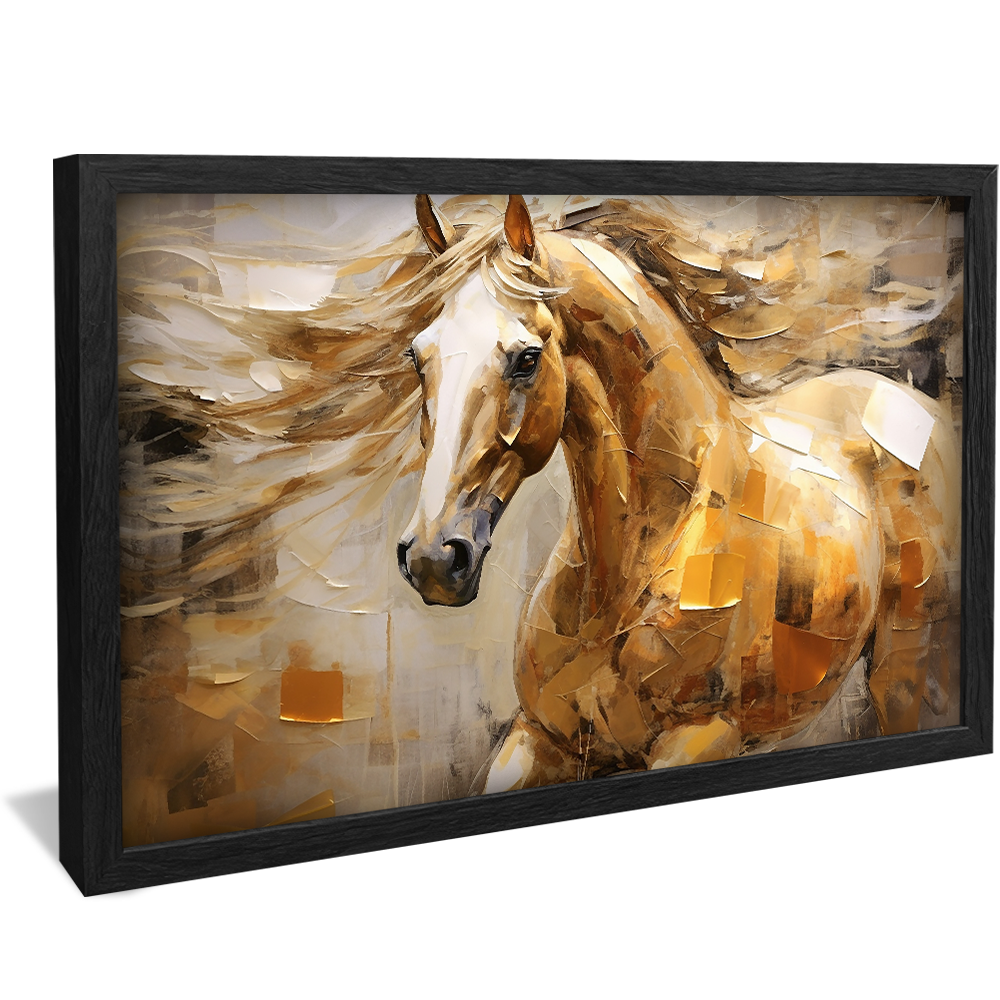 Horse Painting V41 Canvas