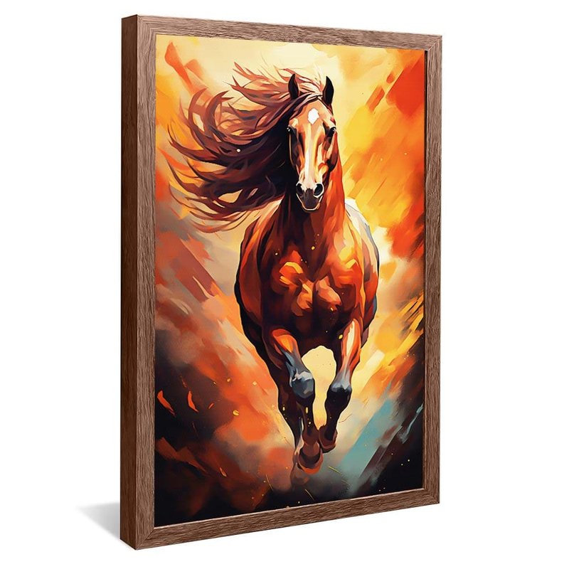 Horse in Watercolor V1787 Canvas