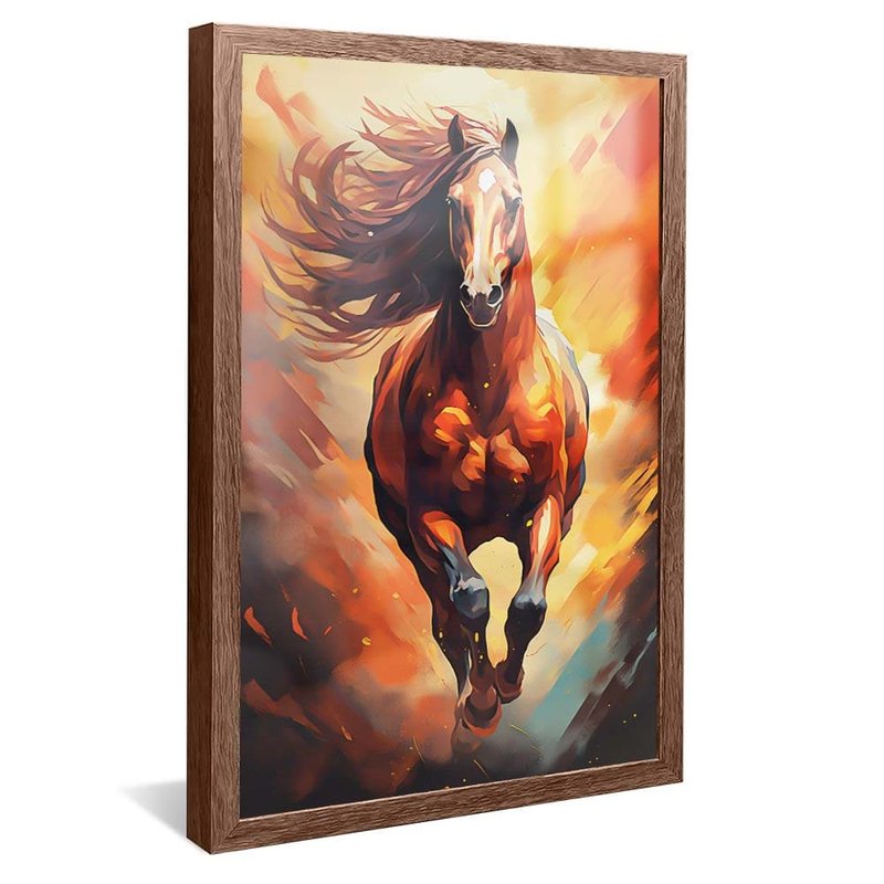 Horse in Watercolor V1787 Canvas