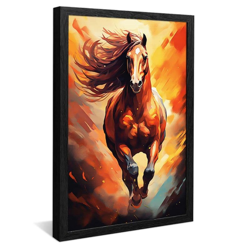 Horse in Watercolor V1787 Canvas