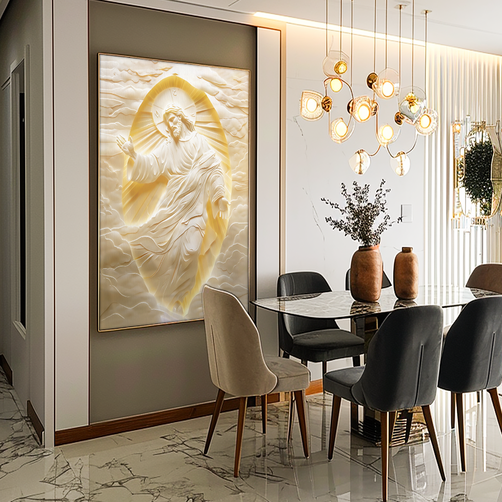 Jesus Christ Marble V1403 Canvas