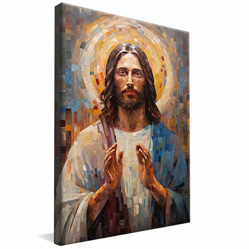 Jesus Christ Sermon in Vitral V1736 Canvas